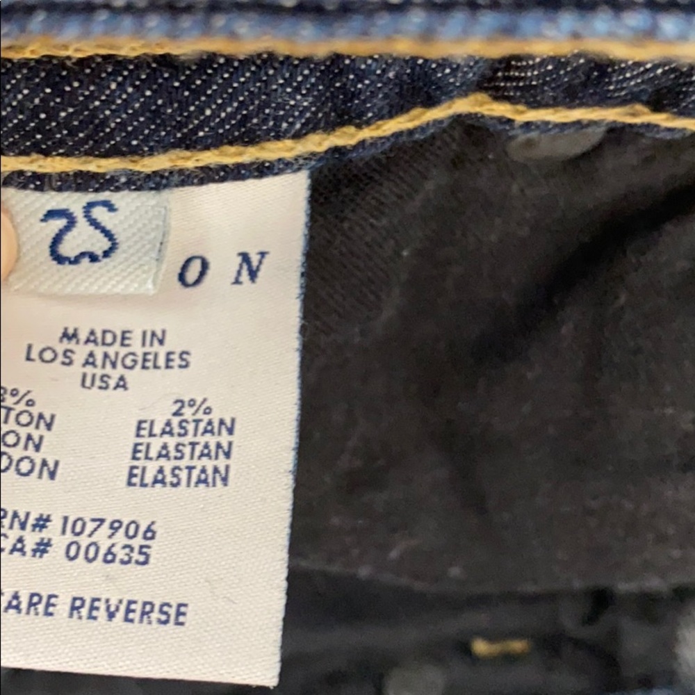 Hudson Denim Dark Rinse Flare Leg Jeans - Picture 7 of 8